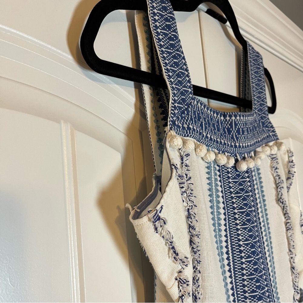 Saylor Mazzy Romper Embroidered Coastal Beach Resort Size Small Boho Cotton - Picture 4 of 11